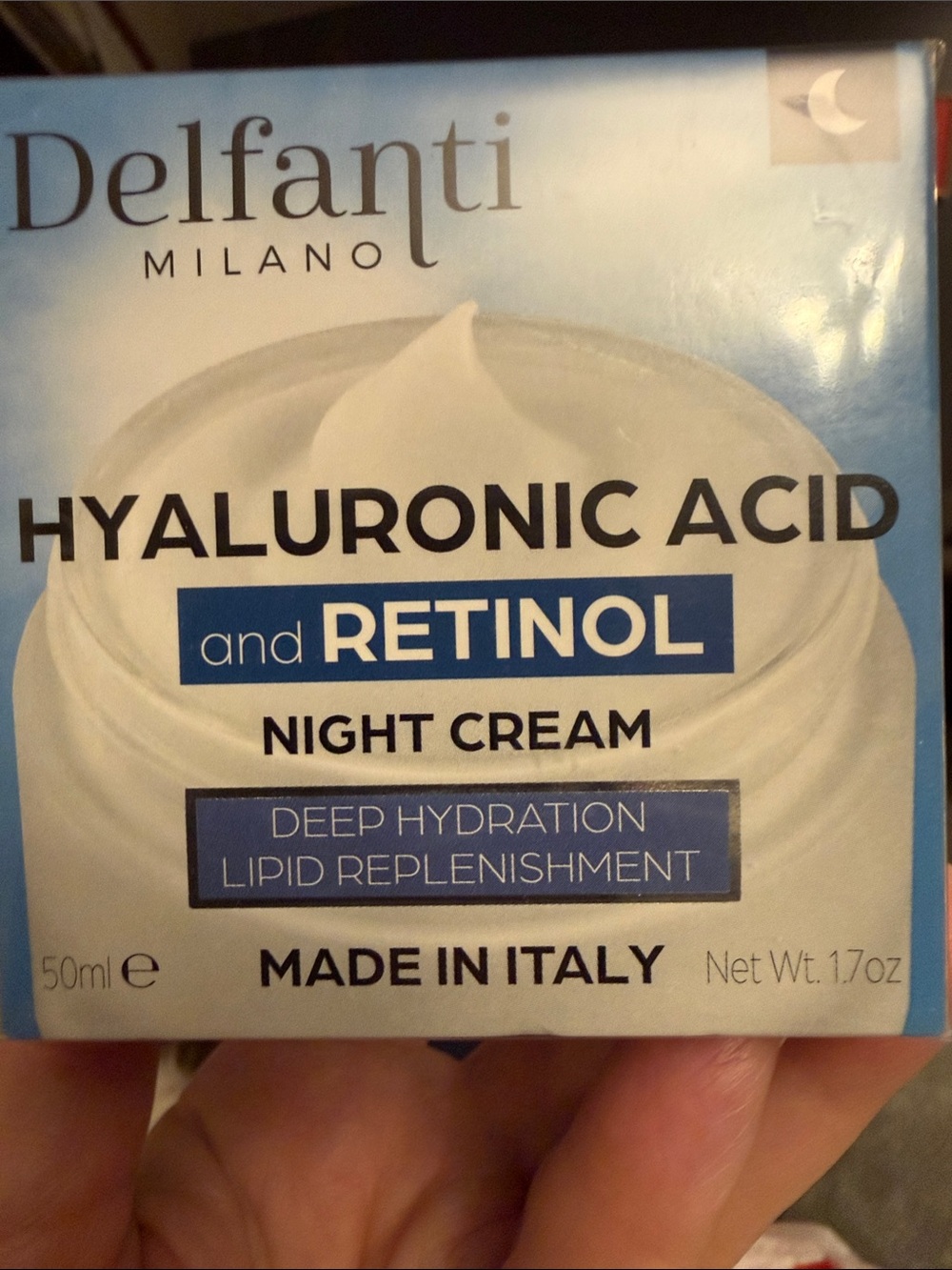 Delfanti Hyaluronic Acid & Retinol Night Cream — White